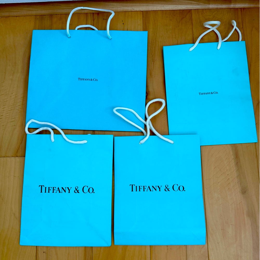 Tiffany paper bags (set of 4 bags)  - gently used
